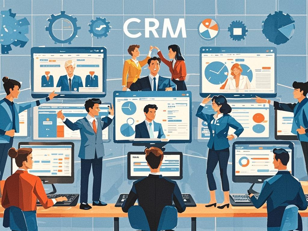 智能营销CRM系统示意图
