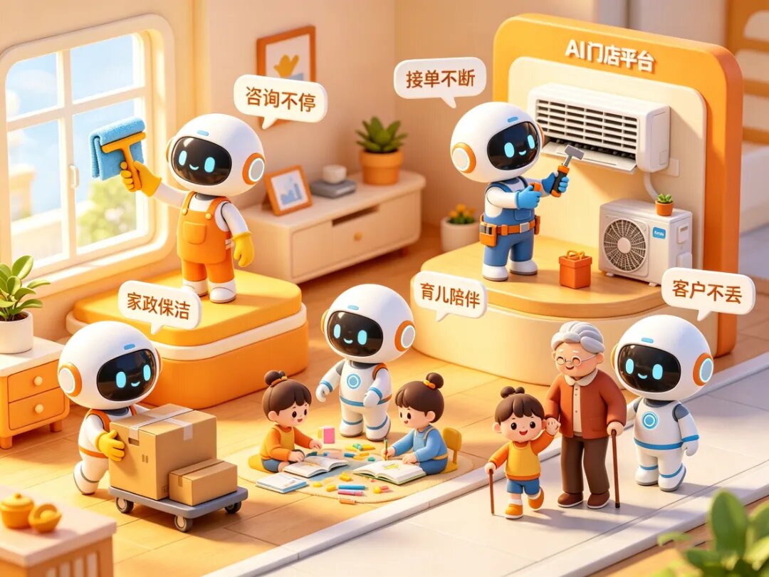 生涯服务业——AI 员工让门店平台：征询一向、接单不休、客户不丢